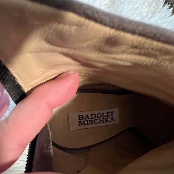 Badgley Mischka Suede Studded Booties - Picture 6 of 12